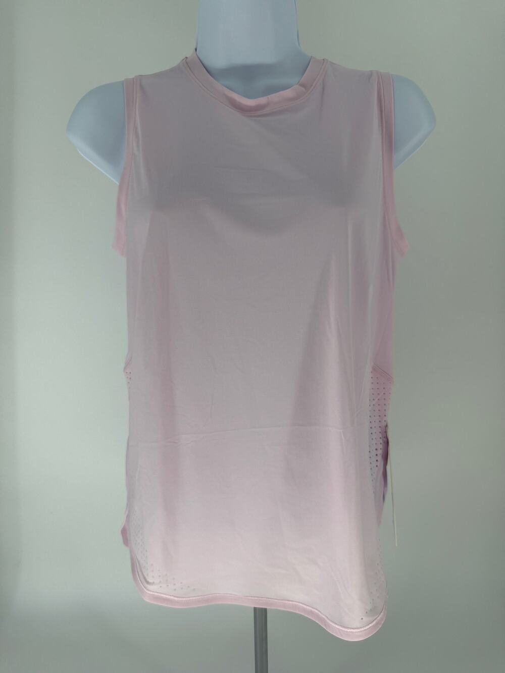 Lululemon High Neck Split Hem Run Tank Size 4 Pink NWT LW1GISS